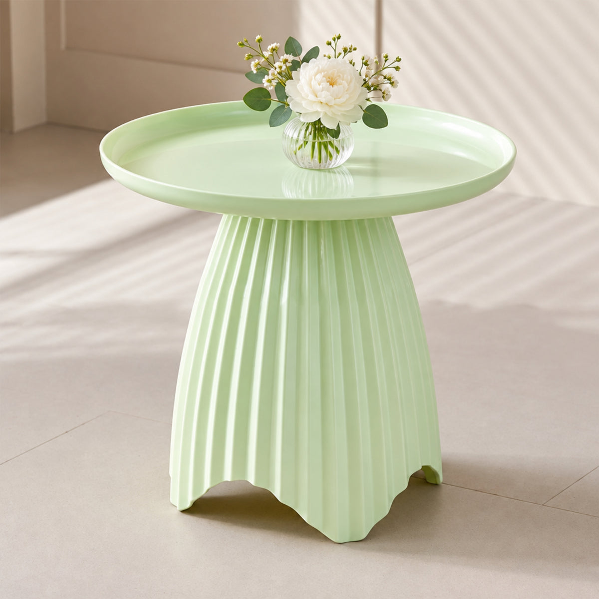 Home Collection Round Coffee Table Side Table Lightweight Bedside End Table