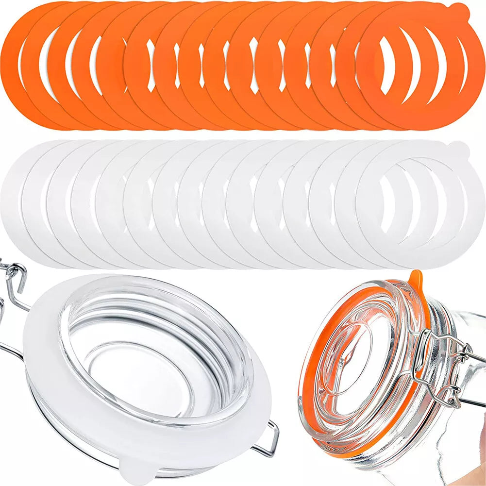 24–48 Pcs Silicone Jar Gaskets