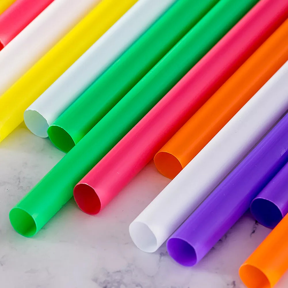 100 Pcs Jumbo Smoothie Straws