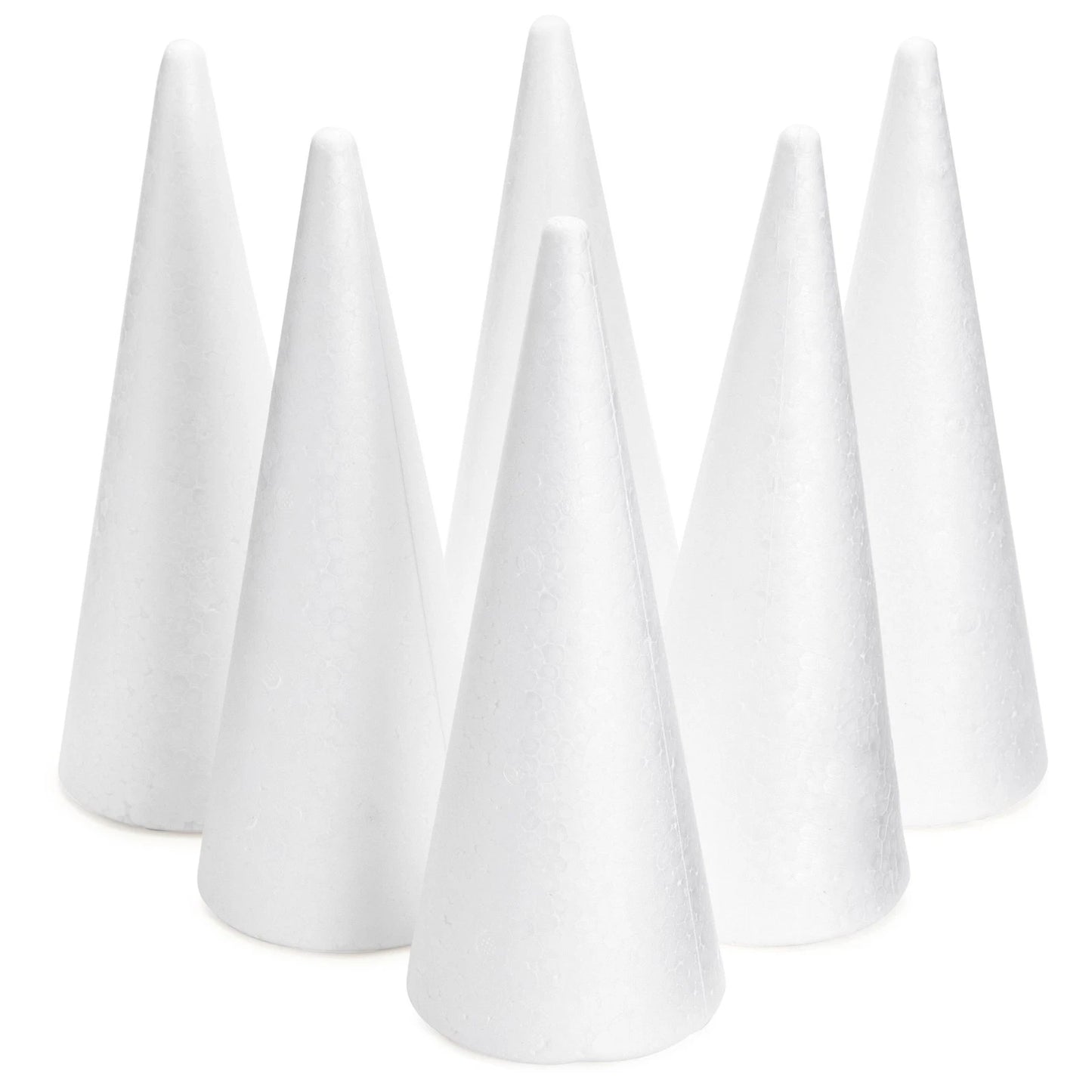 6-Pack Foam Cones for Crafts