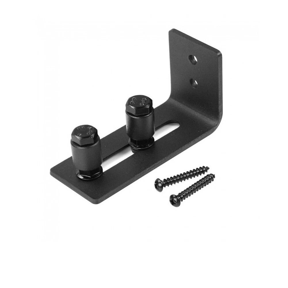2 Pack Adjustable Wall Flat Stay Roller Guide Bottom Sliding Barn Door