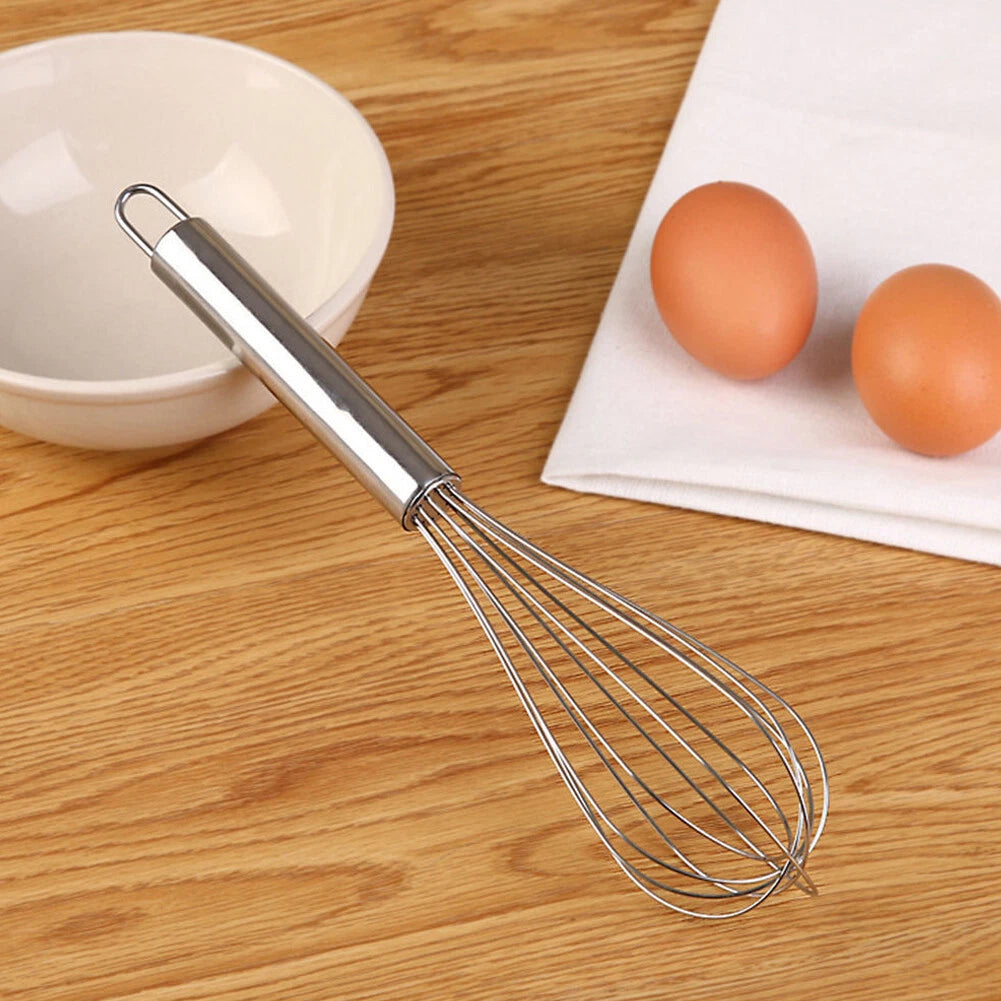 3-Piece Stainless Steel Balloon Whisk Set – 8", 10", 12"