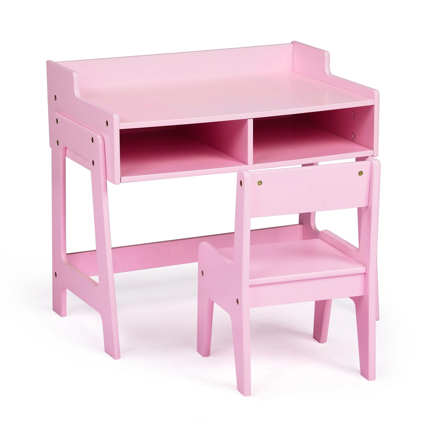 Wooden Kids Desk & Chair Set – Pink