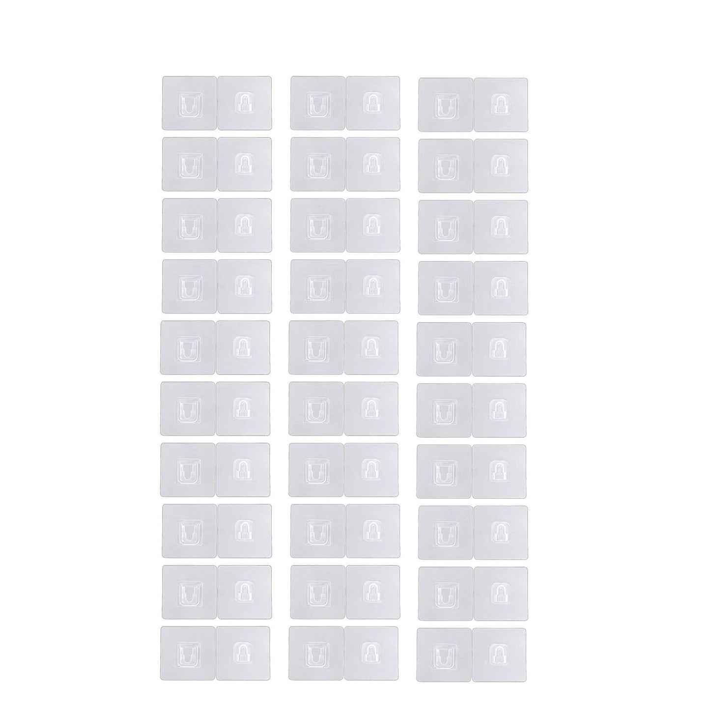 Double-Sided Adhesive Wall Utility Hooks with Suction Cup