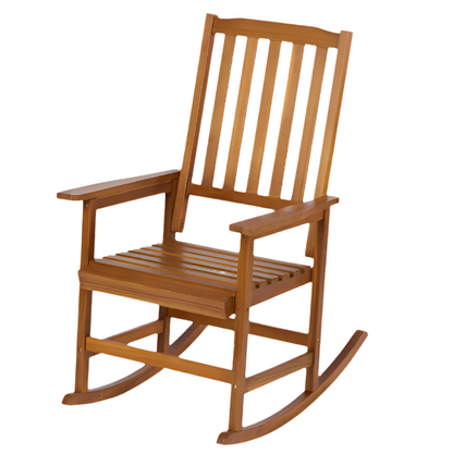 Acacia Wood Rocking Chair – Light Brown