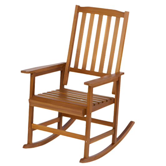 Acacia Wood Rocking Chair – Light Brown