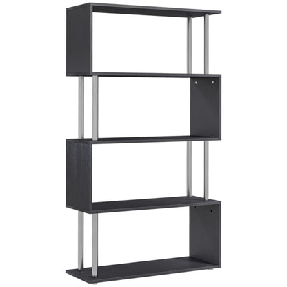Modern S-Shaped Storage Rack with 5 Tiered Shelves