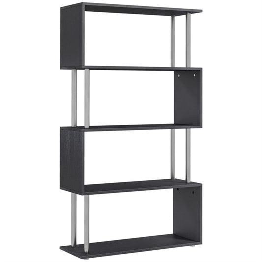 Modern S-Shaped Storage Rack with 5 Tiered Shelves