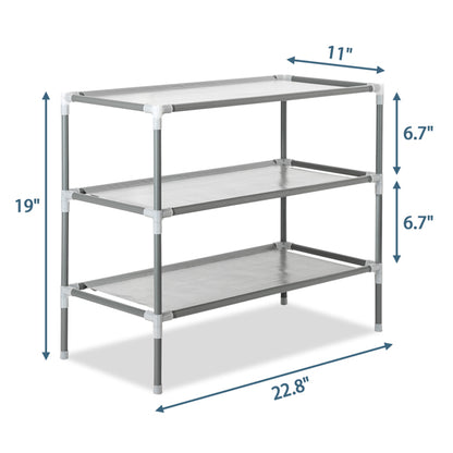 Simple Assembly 3-Tier Shoe Rack