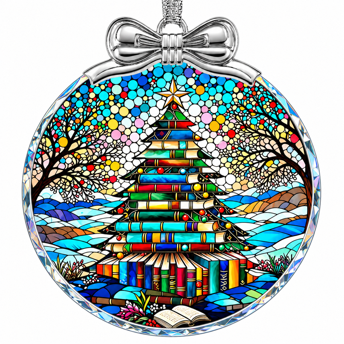 Home Collection Crystal Glass Christmas Ornament Hanging Tree Decoration and Holiday Keepsake Gift