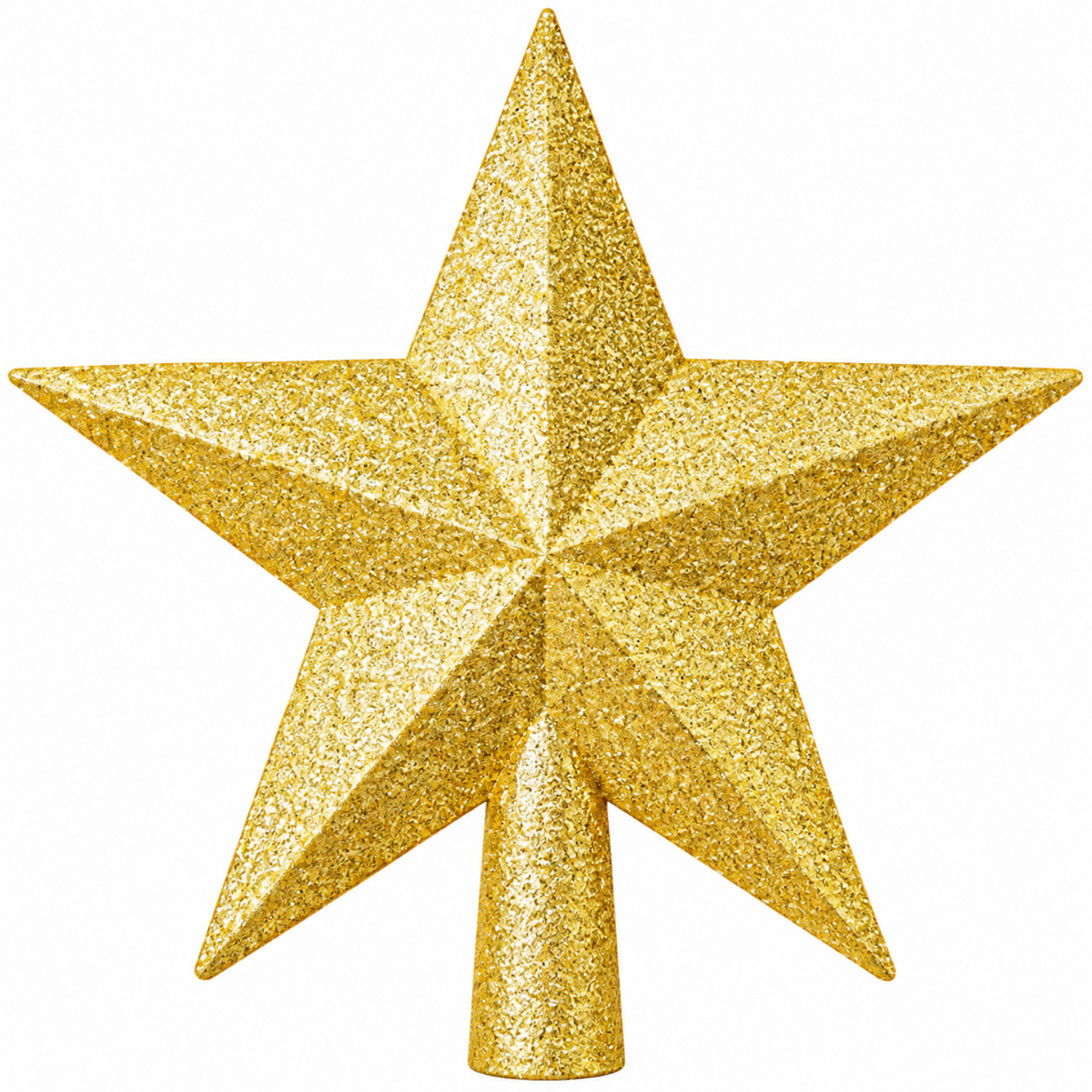 Home Collection Glitter Christmas Tree Topper Star Shatterproof Sparkling Holiday Decoration 8 Inch