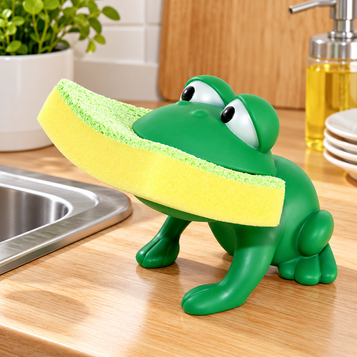 Home Collection Kitchen Sink Sponge Holder with Sponge