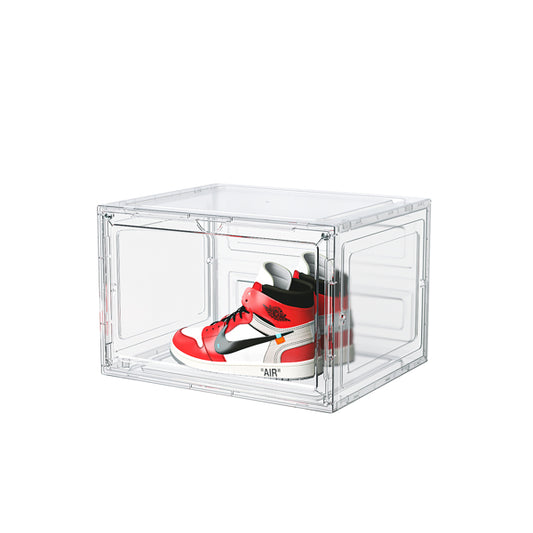 3-Piece White Plastic Mesh Modular Shoe Box Set