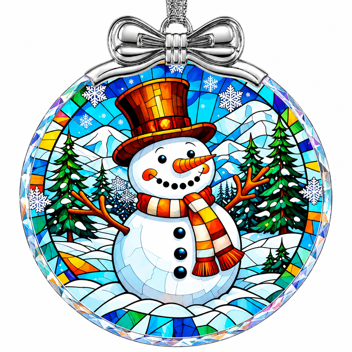 Home Collection Crystal Glass Christmas Ornament Hanging Tree Decoration and Holiday Keepsake Gift