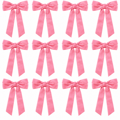 Home Collection Pack of 12 Velvet Christmas Ribbon Bows 5x10 Inch Holiday Tree Decorations