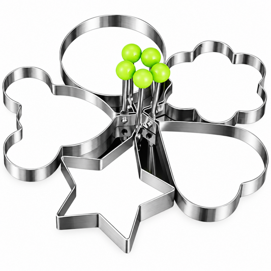 Home Collection 5Pcs Stainless Steel Egg Pancake Rings
