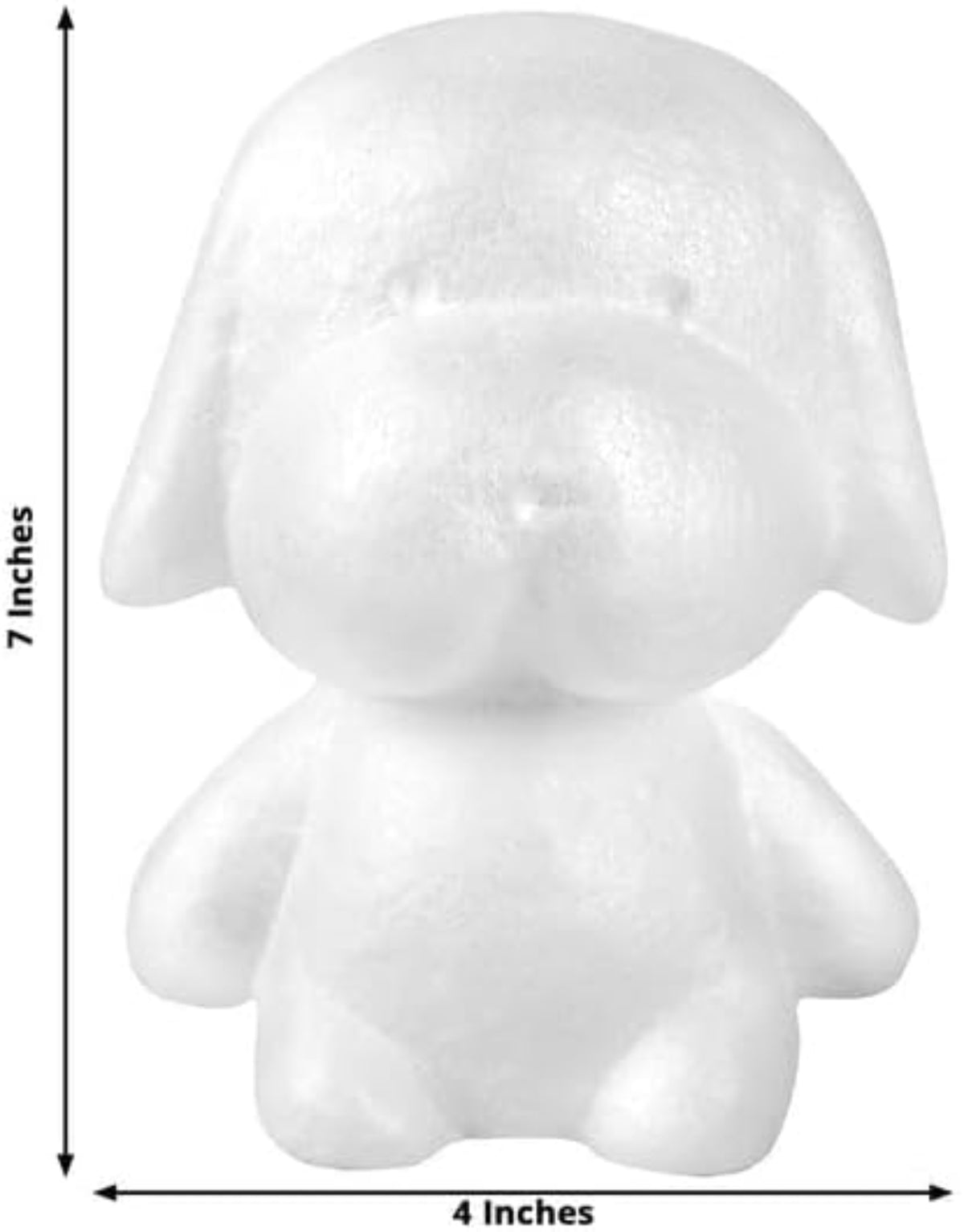 Home Collection 3D Puppy Craft Foam 12" White