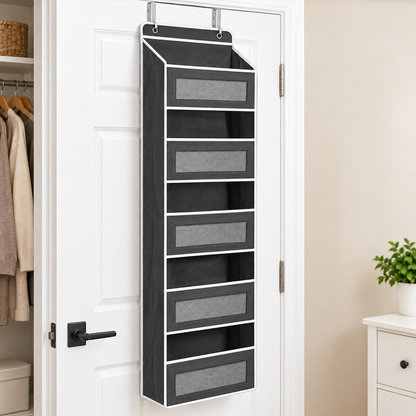 Home Collection 5-Shelf Over the Door Organizer Storage with Large Pockets