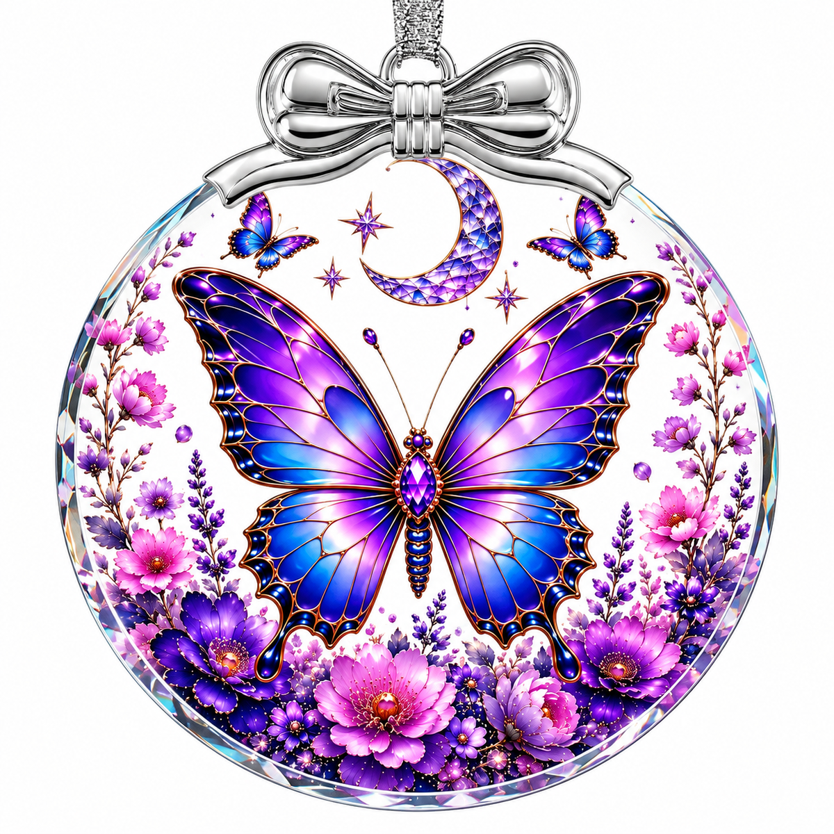 Home Collection Crystal Glass Christmas Ornament Hanging Tree Decoration and Holiday Keepsake Gift