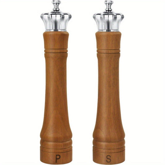 10 Inch Salt and Pepper Grinder Set – 2-Pack