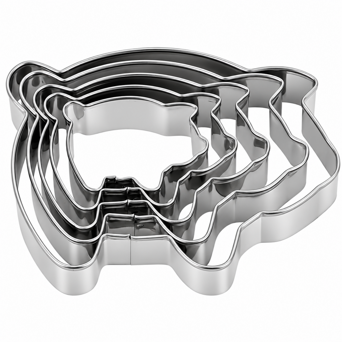 Home Collection Stainless Steel Cookie Cutter Set Thickened Sandwich and Biscuit Molds