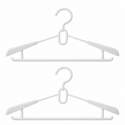 Home Collection 16 Pack Adjustable Clothes Hangers