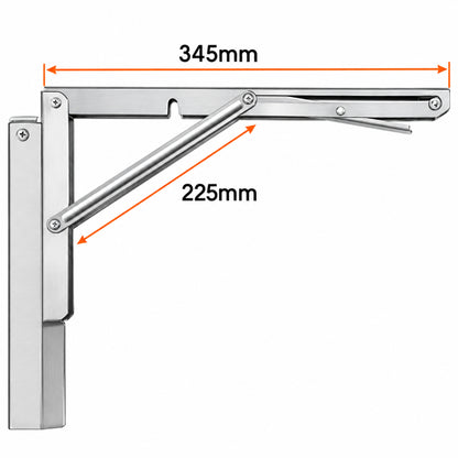 Home Collection 2Pcs Folding Shelf Brackets 14"