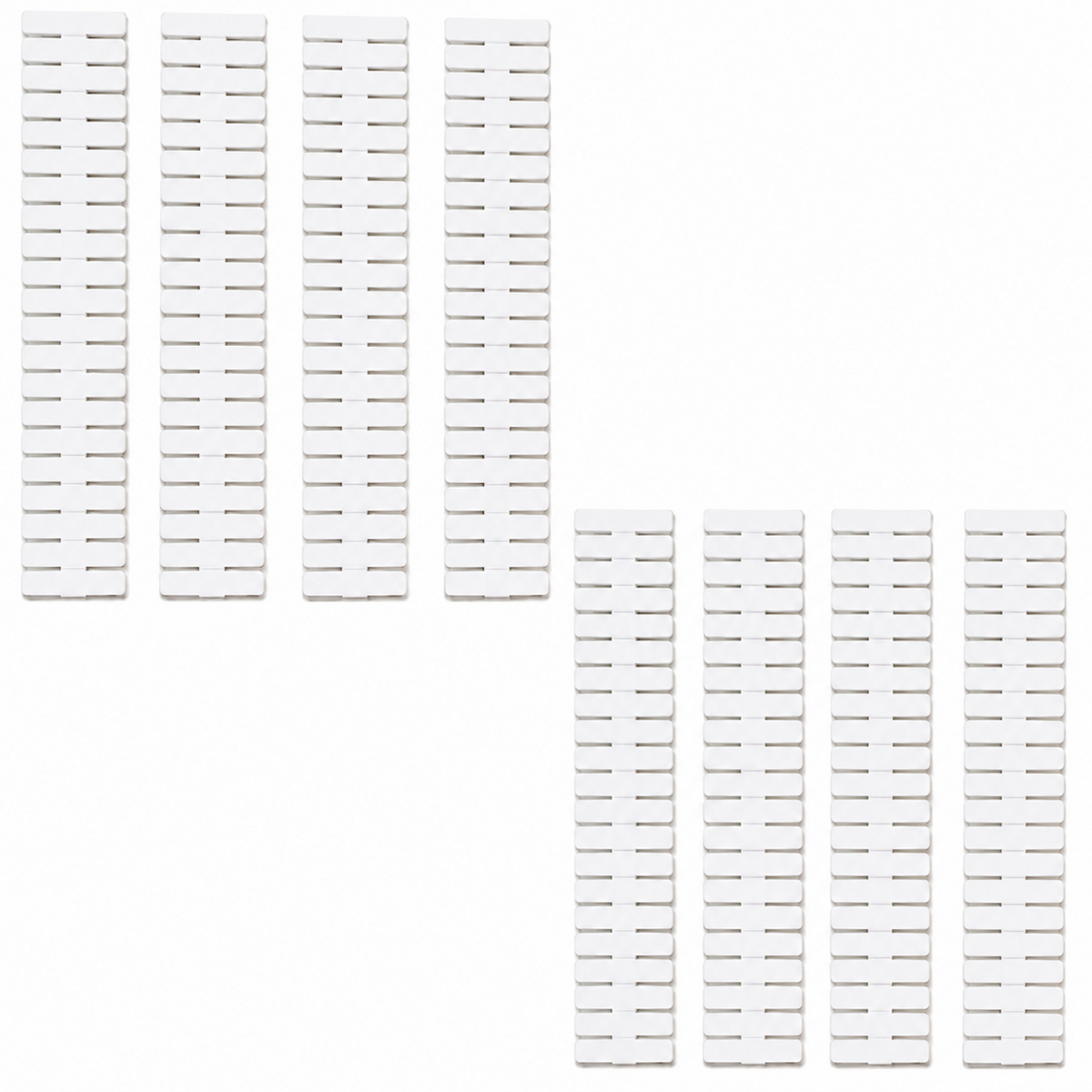 Home Collection Pack of 8 Adjustable Drawer Dividers Set DIY Storage Organizers