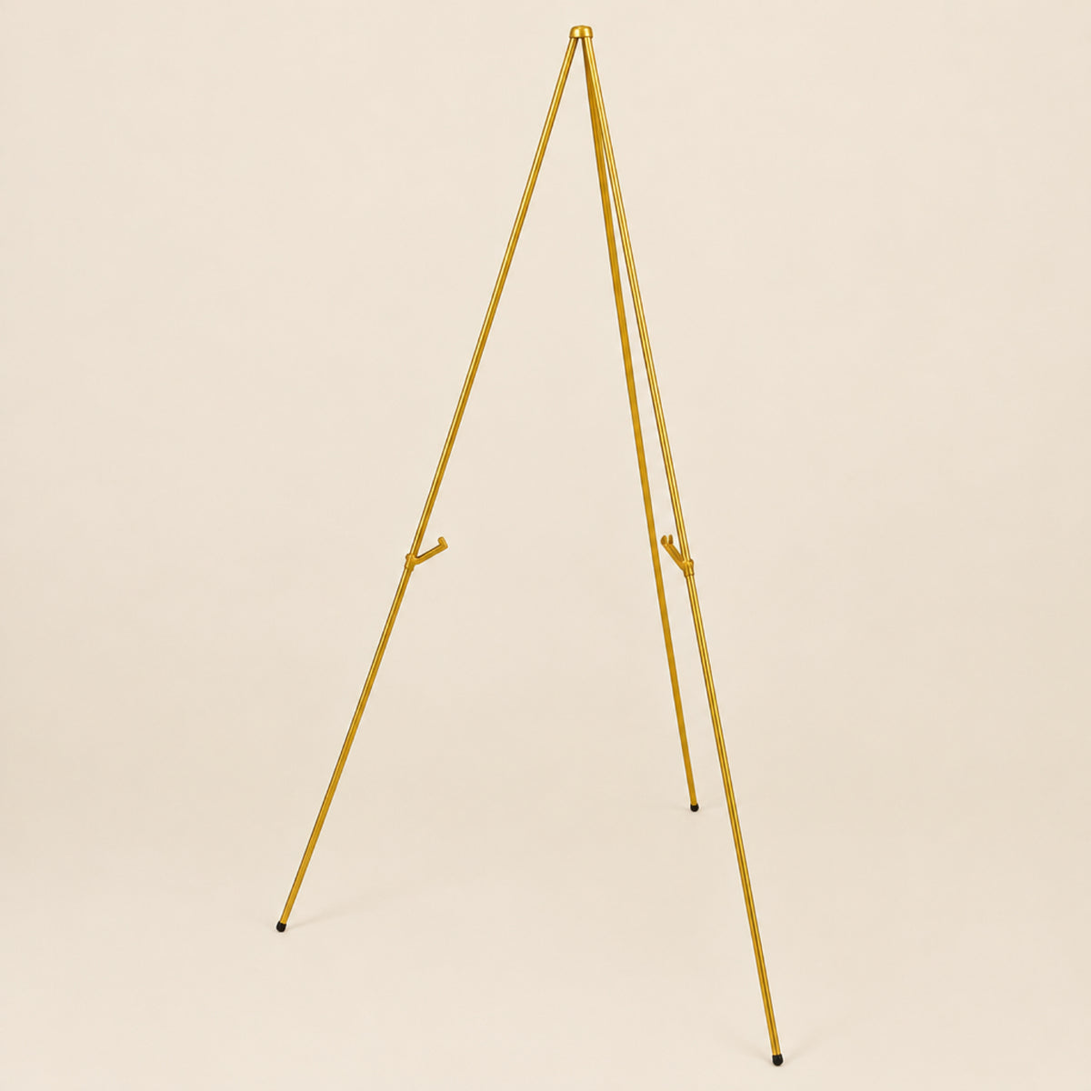 Home Collection 65" Gold Metal Tripod Easel Stand – Collapsible Display Stand with Clip Locks