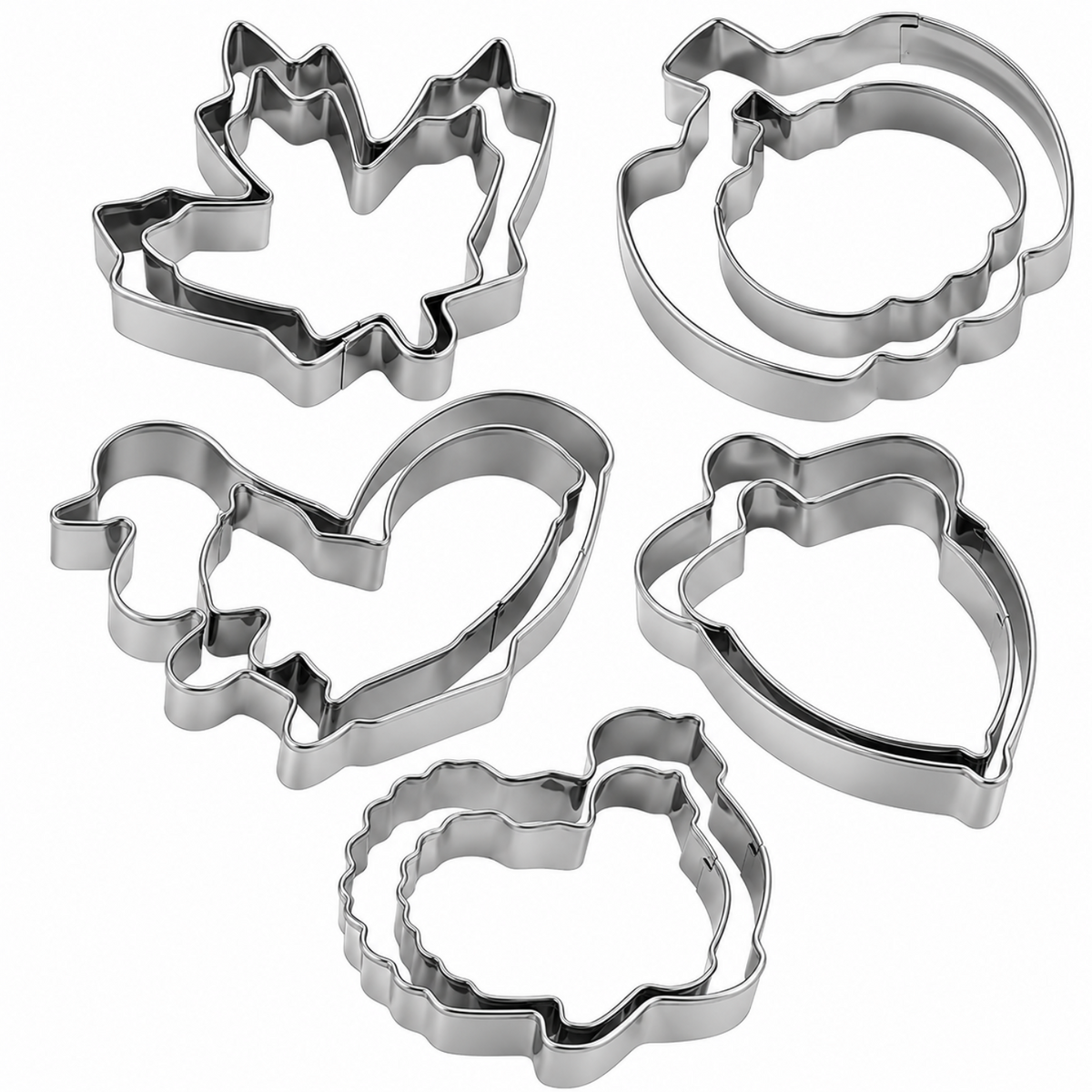 Home Collection Stainless Steel Cookie Cutter Set Thickened Sandwich and Biscuit Molds