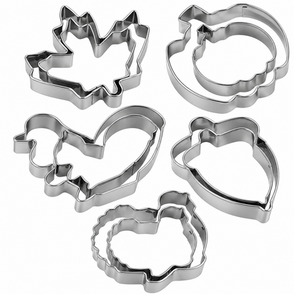 Home Collection Stainless Steel Cookie Cutter Set Thickened Sandwich and Biscuit Molds