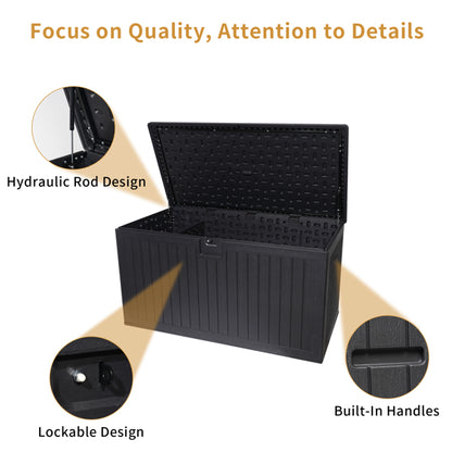 260-Gallon Waterproof Resin Deck Box