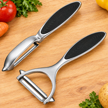Home Collection 2Pcs Stainless Steel Vegetable Peeler Set