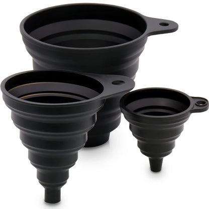 Home Collection Silicone Kitchen Funnel Set 3-Size