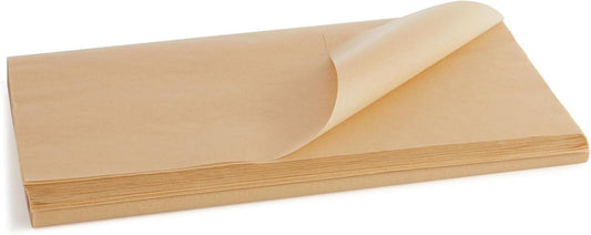 Home Collection 100-Pcs 12" Natural Wax Paper Sheets – Square Food Wrappers & Basket Liners