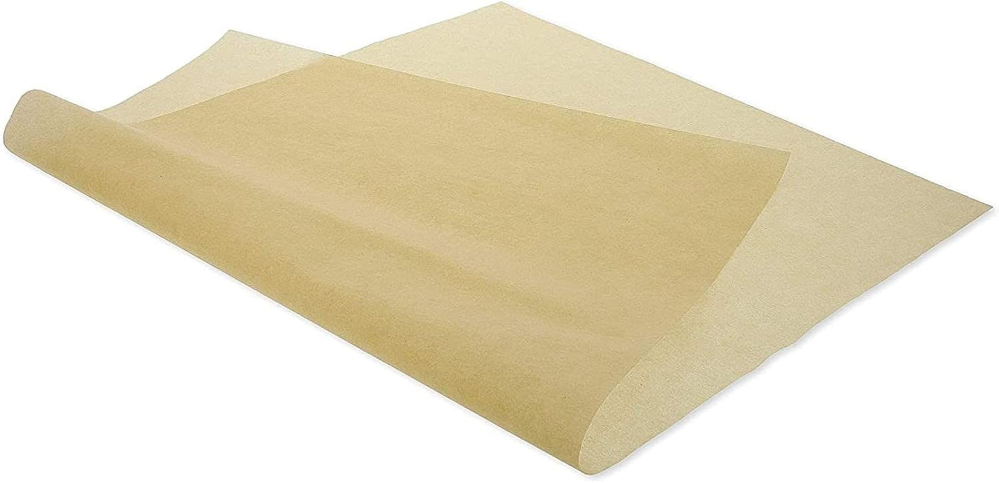 Home Collection 50-Pack 12" Natural Wax Paper Sheets – Square Food Wrappers & Basket Liners