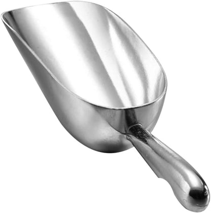 Home Collection 2Pcs 12 oz Cast Aluminum Ice Scoop, Dry Goods & Candy Bin Scoop