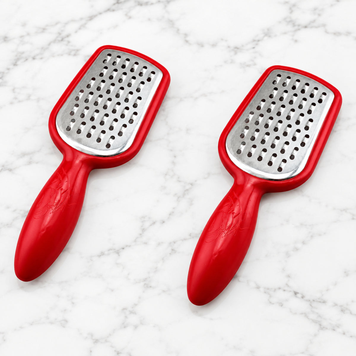 Home Collection Pack of 2 Stainless Steel Mini Grater Cheese Garlic Nutmeg Zester
