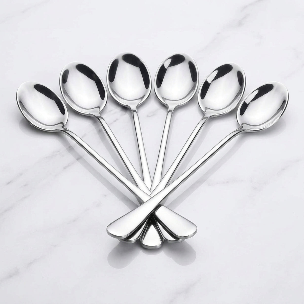 Home Collection 10-Piece Long Handle Iced Tea Spoons