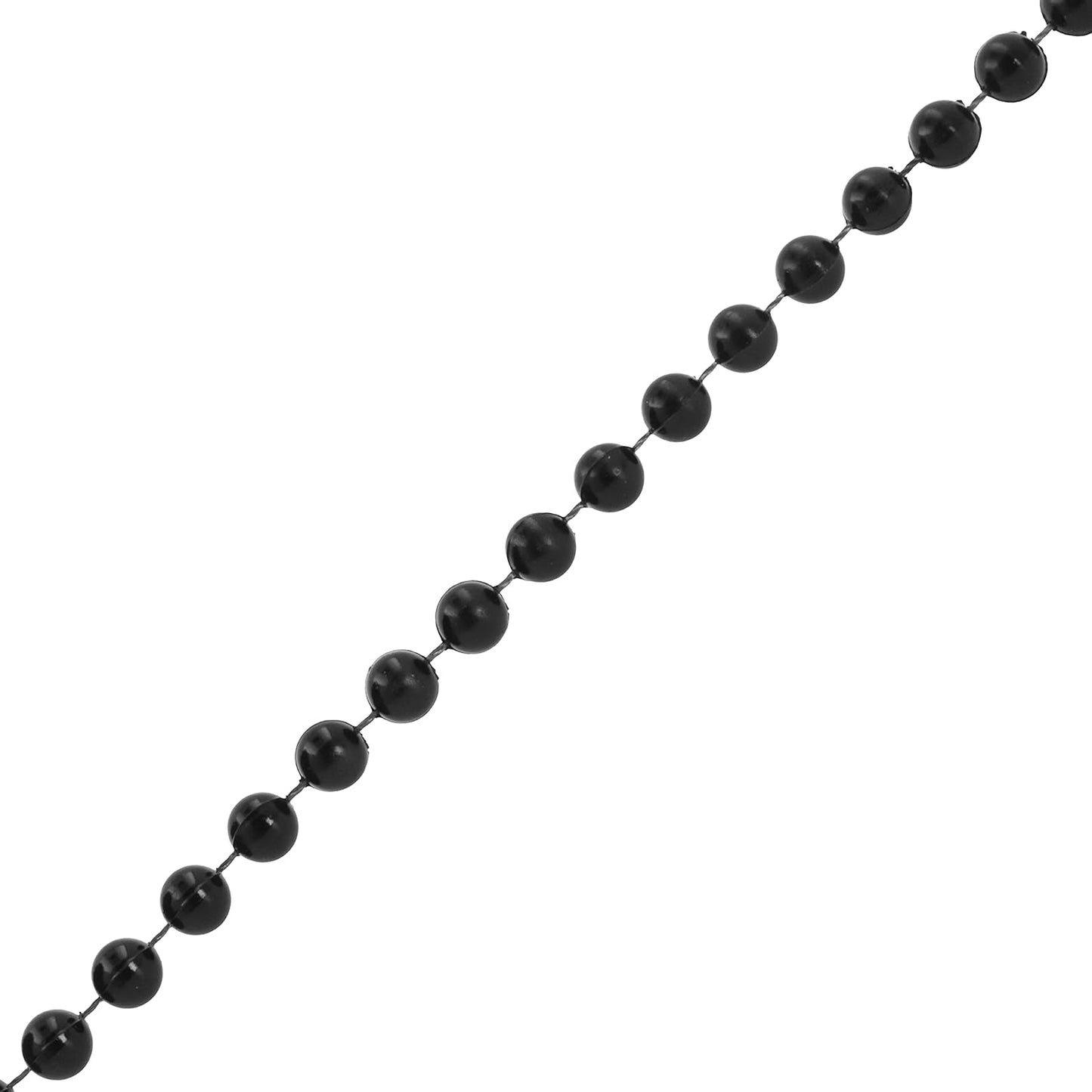 Home Collection Black Pearl Beads on a String Roll for Crafts – 4 mm, 25 Yards