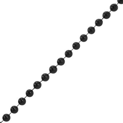 Home Collection Black Pearl Beads on a String Roll for Crafts – 4 mm, 25 Yards