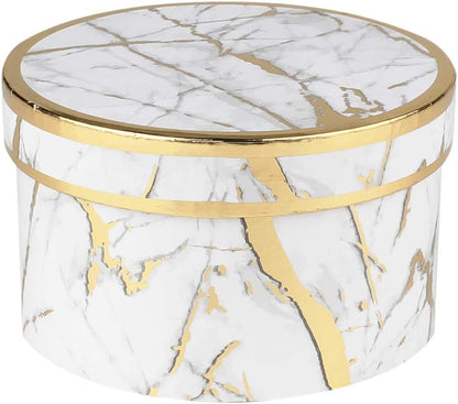 Home Collection Set of 4 Marble White Nesting Gift Boxes