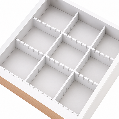 Home Collection Pack of 8 Adjustable Drawer Dividers Set DIY Storage Organizers