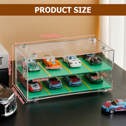 Clear Acrylic Display Case 2-Layer with Parking Space