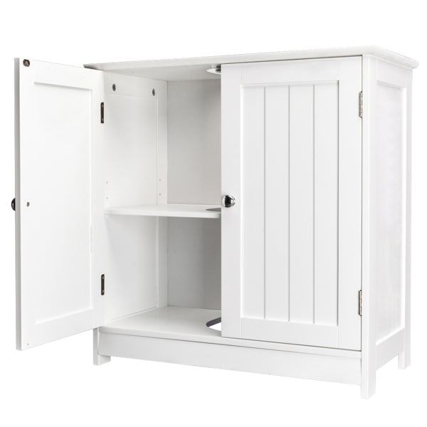 White Bathroom Sink Cabinet with Storage