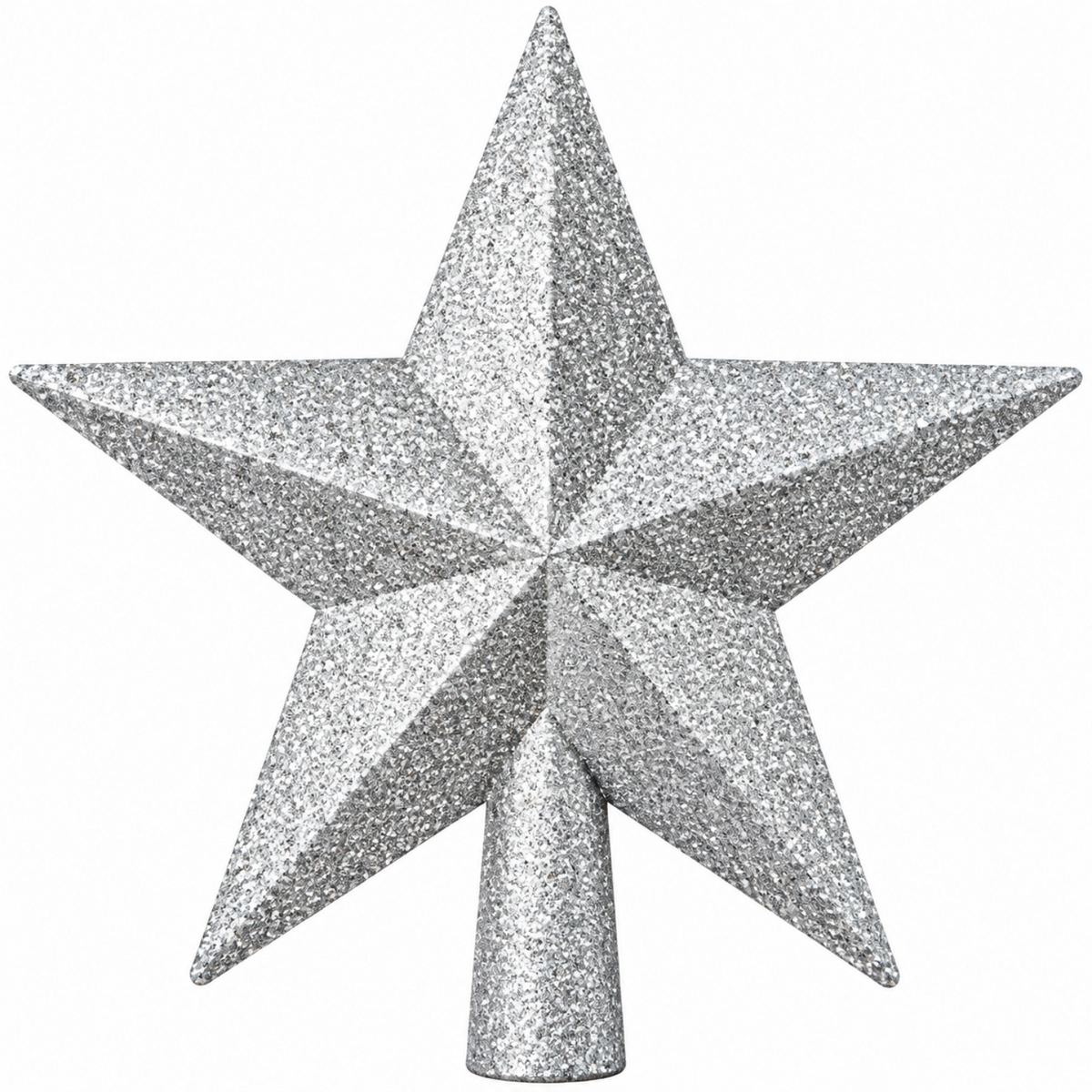 Home Collection Glitter Christmas Tree Topper Star Shatterproof Sparkling Holiday Decoration 8 Inch