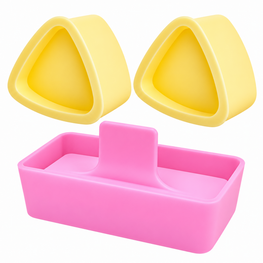 Home Collection Pack of 3 Onigiri Mold Triangle Rice Ball and Musubi Press Makers