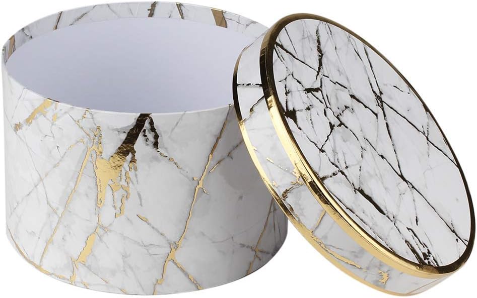 Home Collection Set of 4 Marble White Nesting Gift Boxes