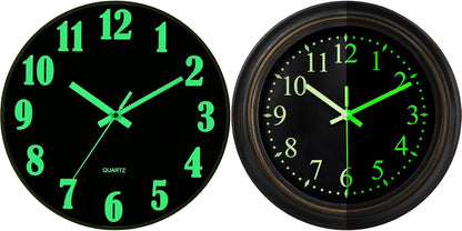 Home Collection Glow in the Dark Wall Clock 12"