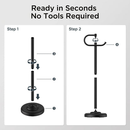 Home Collection Stainless Steel Freestanding Toilet Paper Holder Stand 25.19 Inch
